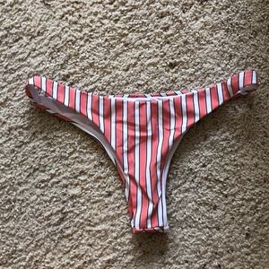 NWOT STRIPED BIKINI BOTTOMS